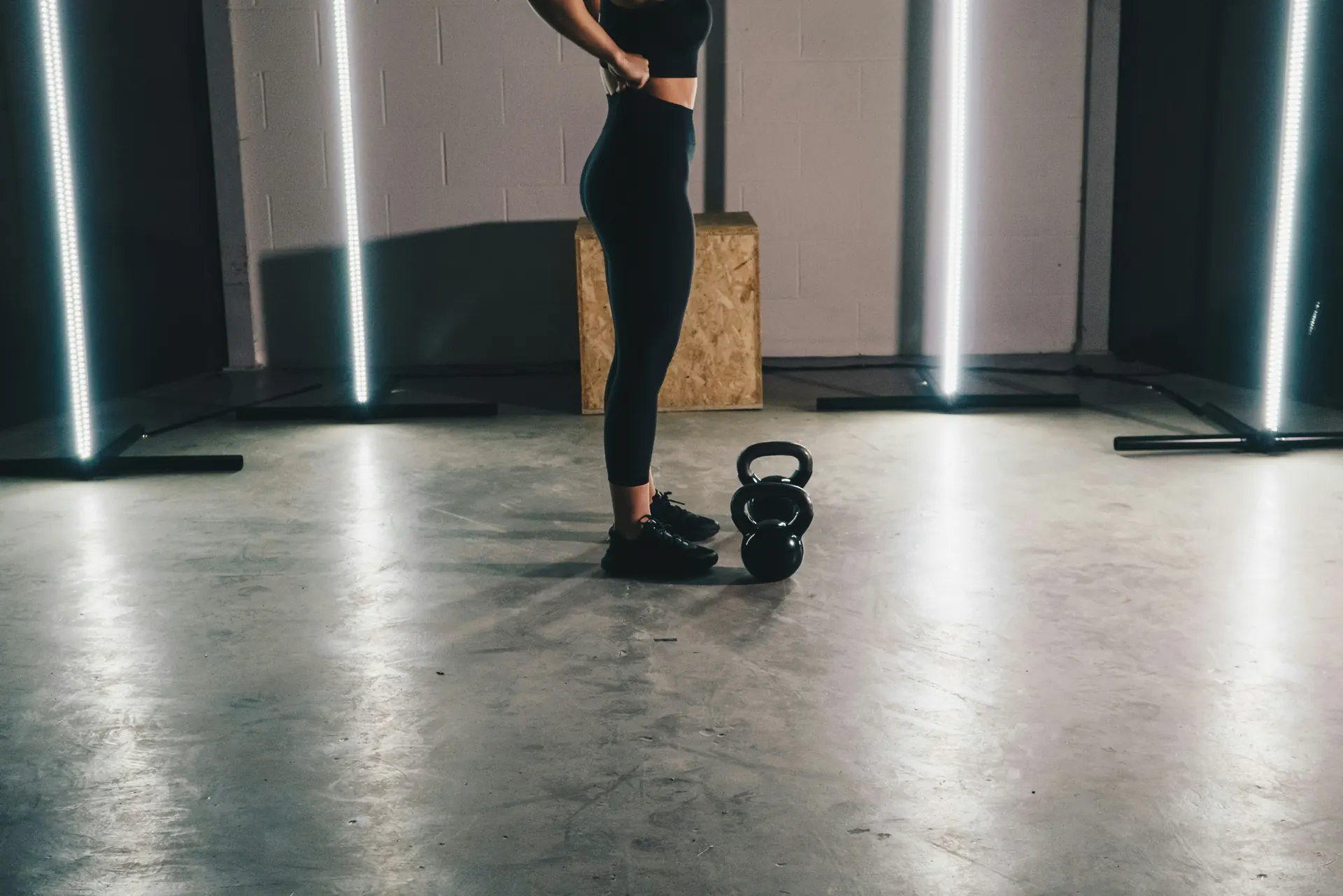 Strength training at the studio